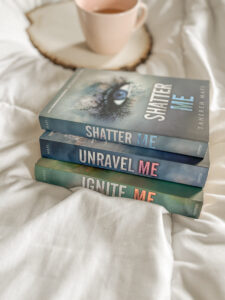 A cozy reminder to include the Shatter Me series in your reading goals for an exciting year ahead.