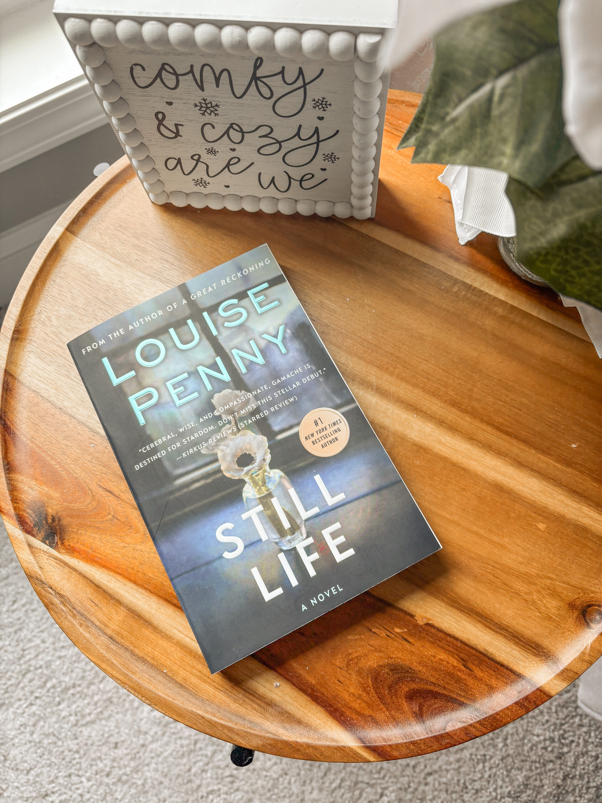 A flat lay of Still Life by Louise Penny.